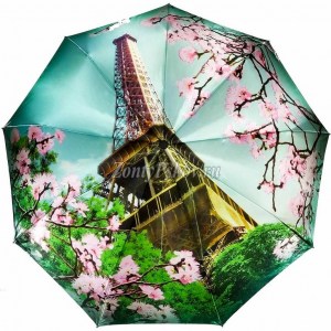 Красивый зонтик с Эйфелевой башней, полуавтомат, Amico, арт.4355-1
